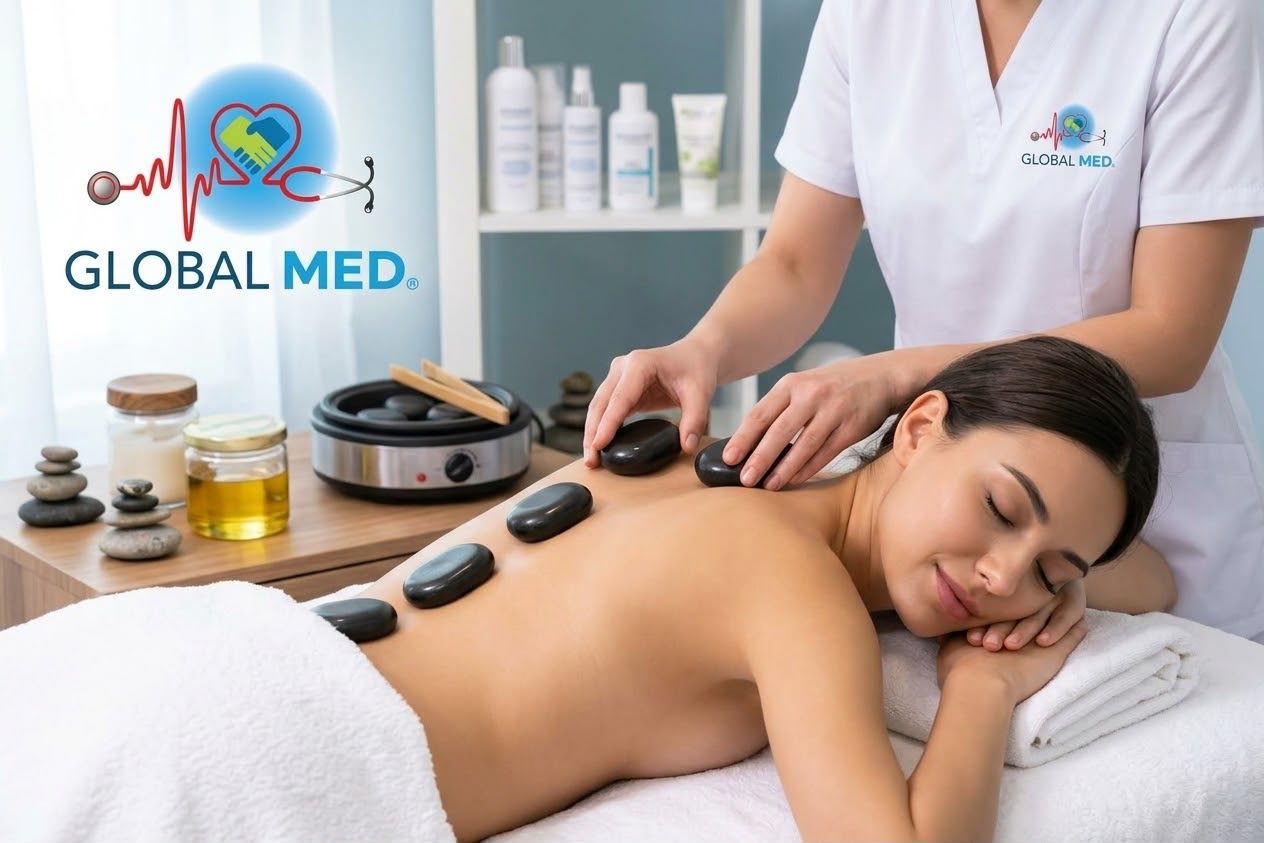 Hot stone massage - 4 sessions